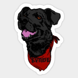 Negro Matapacos, the riot dog (evade) Sticker